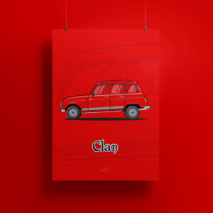 Affiche Renault 4L Clan