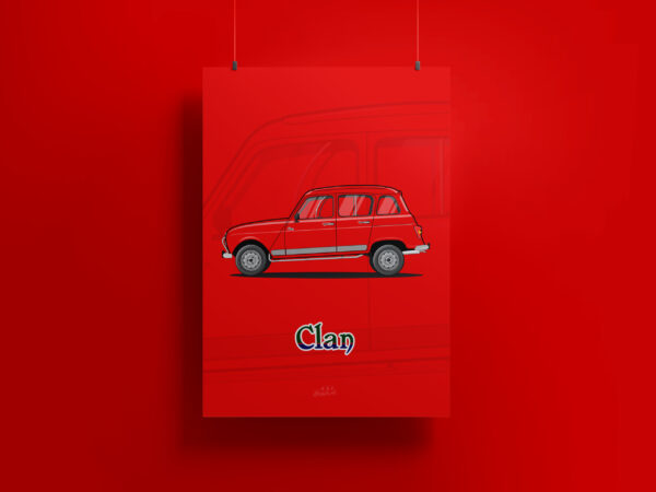 Affiche Renault 4L Clan