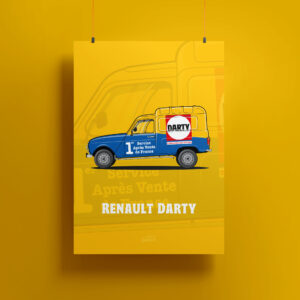 Affiche Renault 4L Darty