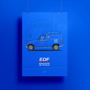 Affiche Renault 4L EDF