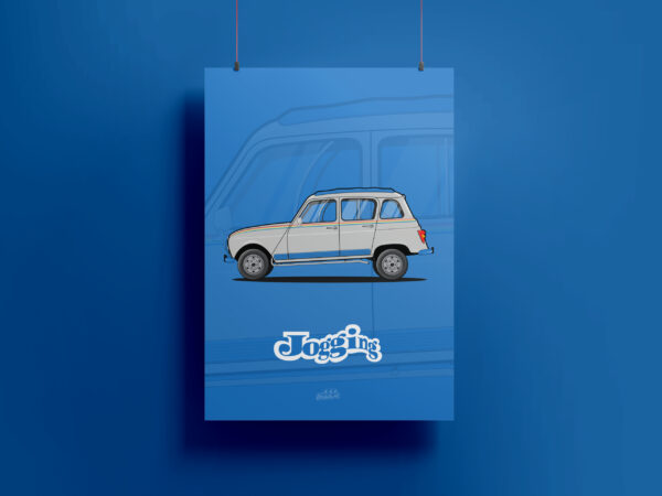 Affiche Renault 4L Jogging