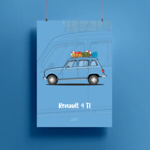 Affiche Renault 4L TL