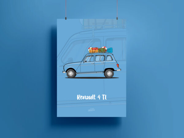 Affiche Renault 4L TL