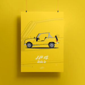 Affiche Renault 4L - JP4 Belle île