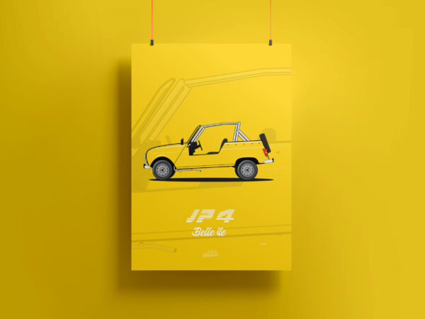 Affiche Renault 4L - JP4 Belle île