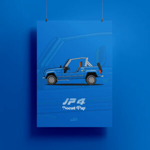 Affiche Renault 4L - JP4 Nœud Pap'