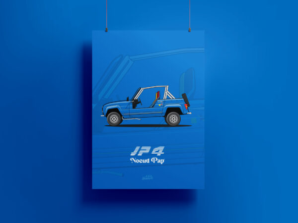 Affiche Renault 4L - JP4 Nœud Pap'