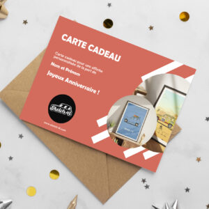 Carte Cadeau - Illustration Renault 4L