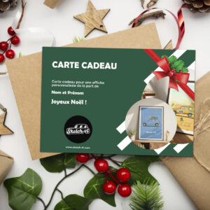 Carte Cadeau - Illustration Renault 4L